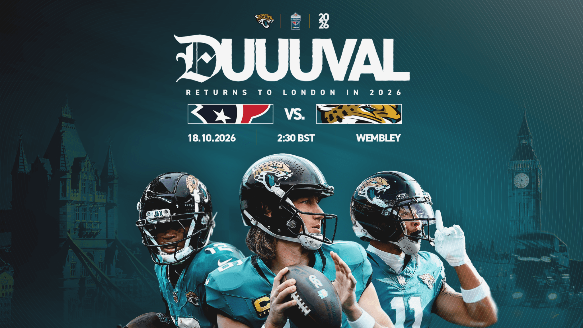 NFL London 2026: Houston Texans v Jacksonville Jaguars